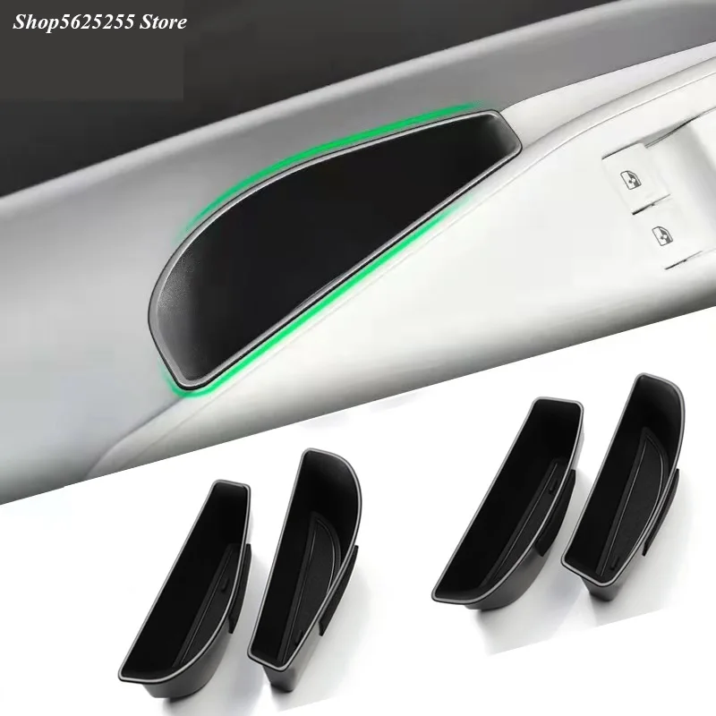 

Car Door Handle Storage Box for Volkswagen VW ID.3 ID3 ID 3 Accessories Auto Door Holder Tray Organizer Cover Decoration