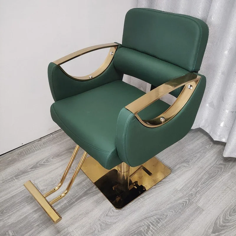 Professional Makeup Chair Luxury Cosmetic Salon Barber Promotion Sofa Pump Manicure Hydraulic Spa Siege Home Office Massage Gold