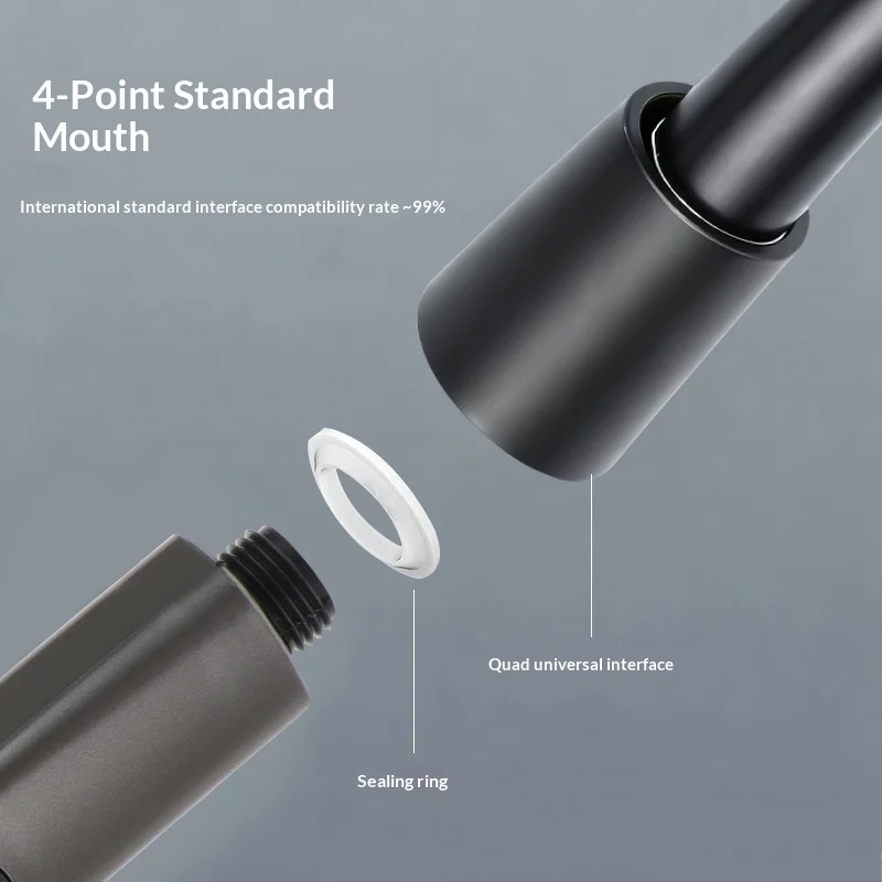 High Pressure Handheld Shower Set with Spray Gun for Home Bathroom