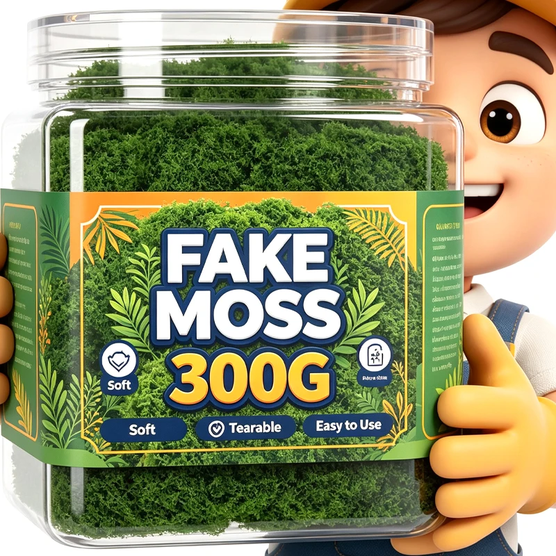 Sphagnum Moss Dry - 人工モス フェイクモス 工芸品、鉢植え、フェアリーガーデン、ミニランドスケープ、模型製作、ウェディングテーブル、ホームデコレーション用