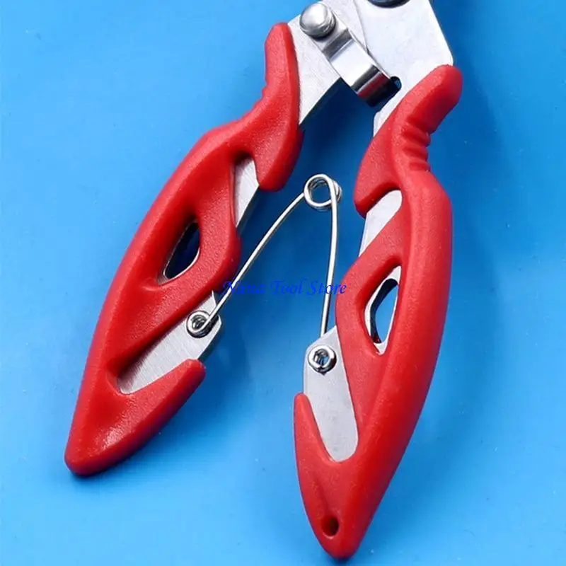 31GJ Fishing stainless steel braid cutters split ring scissors hook penghapus