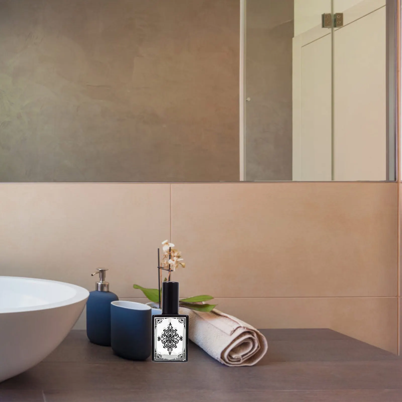 

2Pcs Glass Perfume Bottles Refillable Travel Sub Bottles Empty Spray Containers for Cosmetics Essential Oil Portable Storage