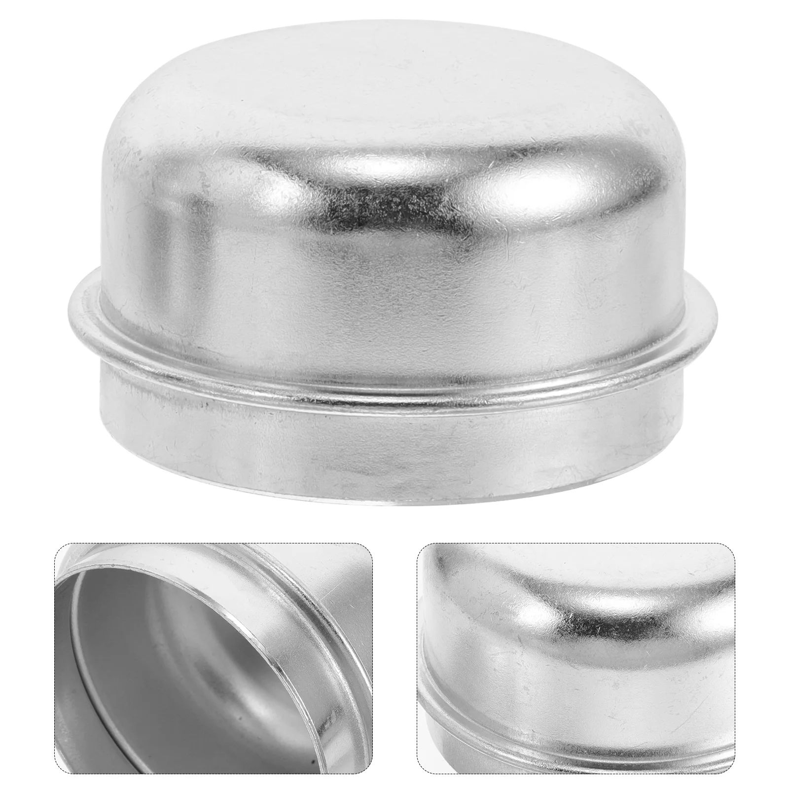 

4pcs Trailer Bearing Dust Metal Cap Covers Axle Wheel Hub Guard Rv Boat Flatbed Towed Vehicles Durable Easy