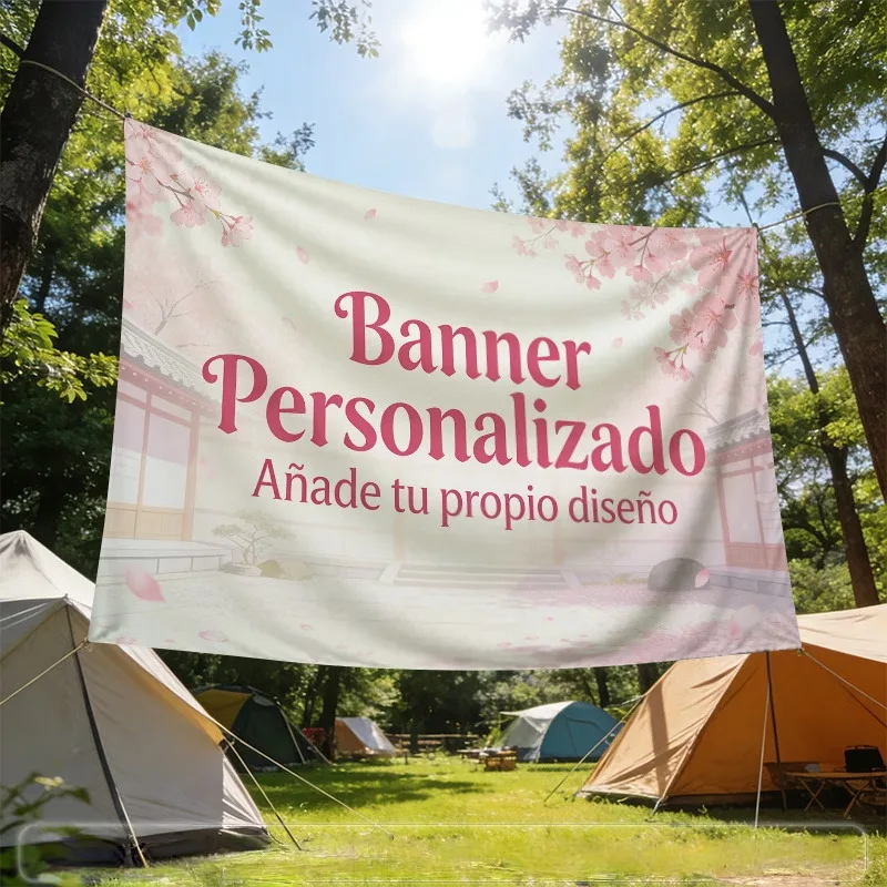 Any Size Custom Banner Flag Logo Suitable for Outdoor Campfires Family Dinners Birthday Parties and Other Festivals Can Be Hung