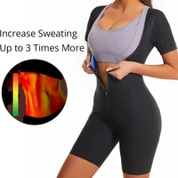 YBFDO Women High Compression Bodysuit Shapewear Fitness Girdles Sauna Sweat Suits Belly Slimming Sheath Weight Loss Body Shaper - Image 3