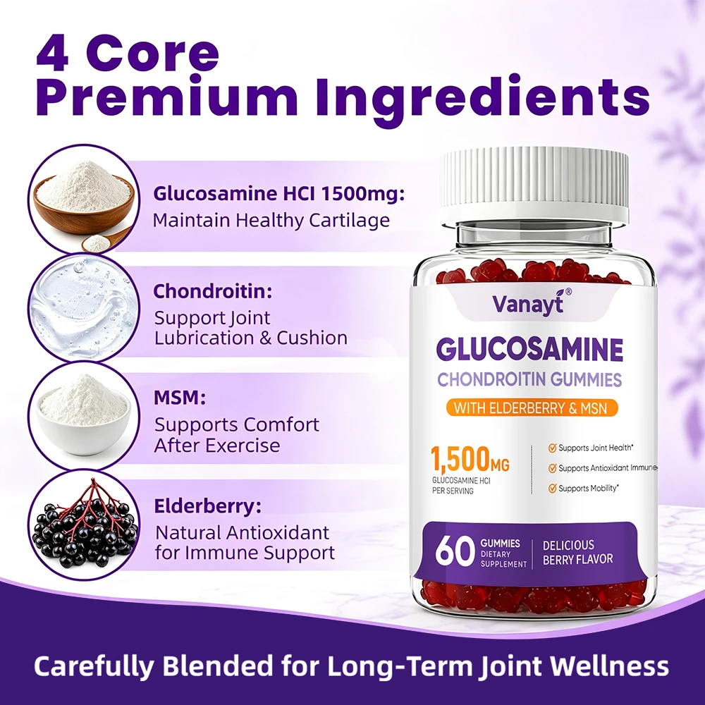 Vanayt Glucosamina Condroitina - Health Wellness Gummies recensione e prezzo