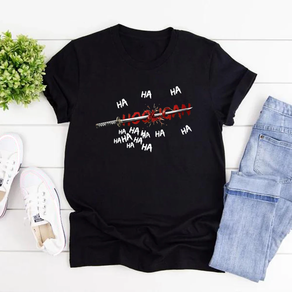 Hooligan T-Shirt Cute Kpop Gang Graphic Tee Unisex Short Sleeve T-shirts Concert Tee Cartoon Character Aesthetic Gift for Fans