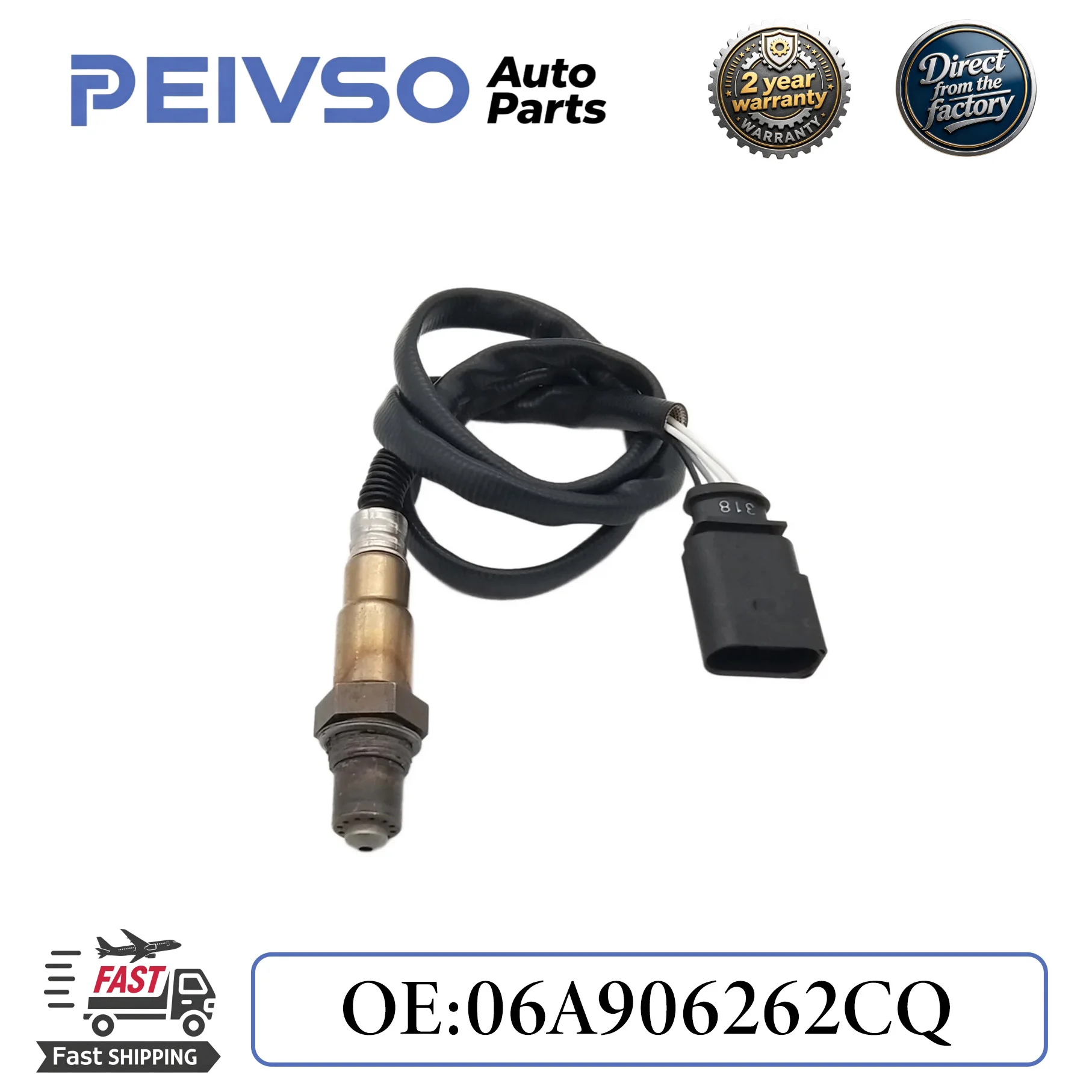 PEIVSO 06A906262CQ Rear Oxygen Sensor fit for VW Sagitar Touran Golf 1.4T 1.8T 2.0T Auto Parts