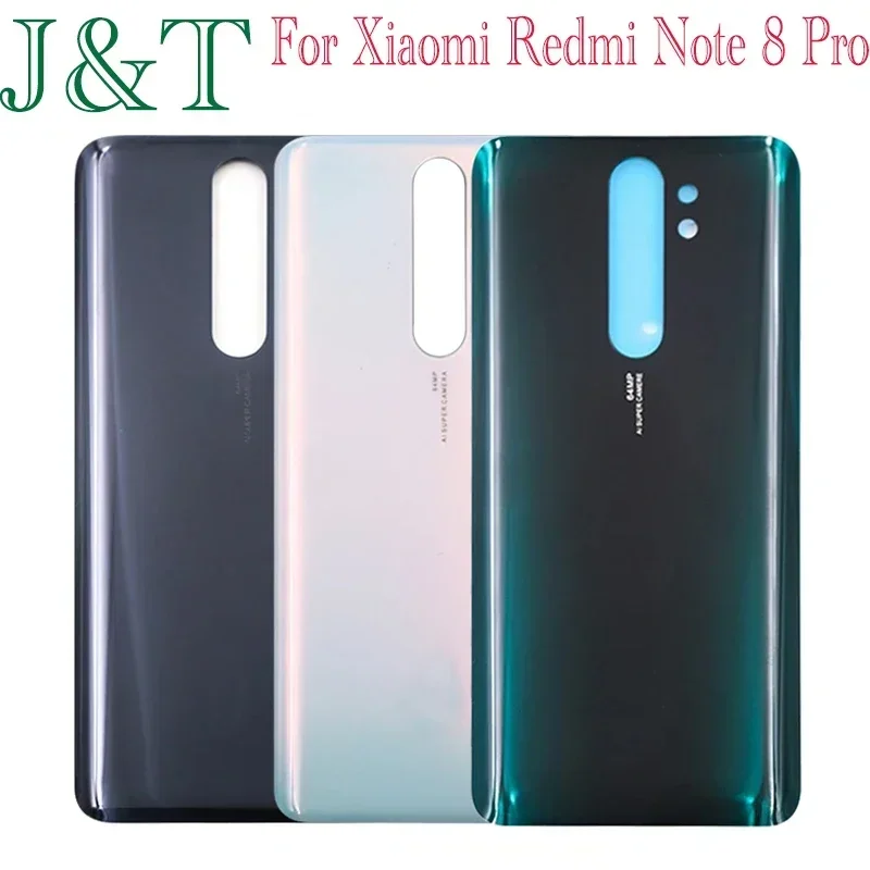 For Xiaomi Redmi Note 8 Pro Battery Cover Rear Glass Battery Door Note 8 Housing Replacement Parts