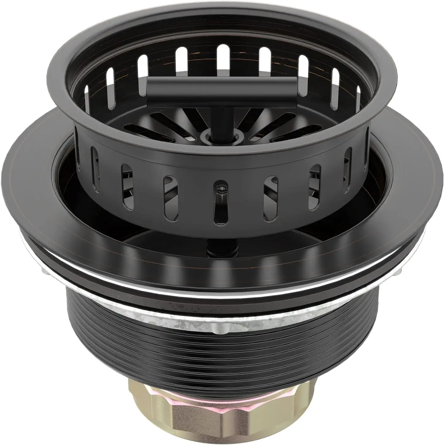 

Комплект сливного оборудования для кухонной мойки B9171, бронзовый, с сифоном 3 1/2 дюйма и заглушкой из нержавеющей стали