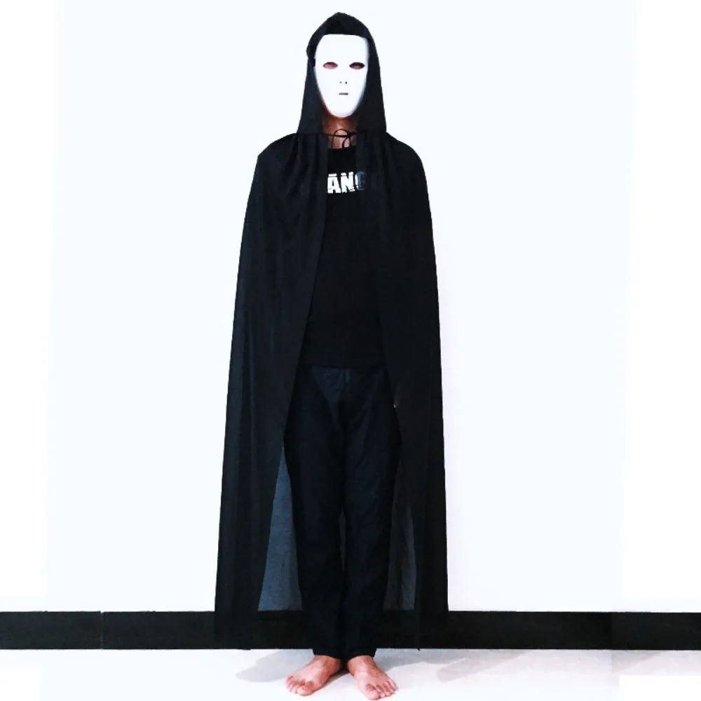 59inch Halloween Cape Scary Dress Up Props Devil Hoody Cloak Horror Costume Cosplay Dress Up Magician Cloak Halloween Costume