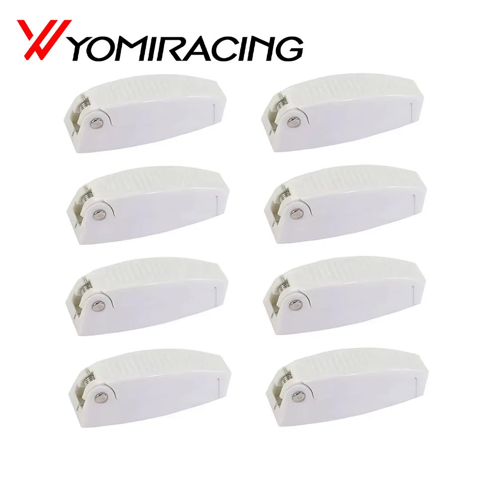 

1pcs Universal Auto Accessories Replacement Parts Car Door Catch Holder Handle White RV Camper Baggage Trailer Hatch Door Hook