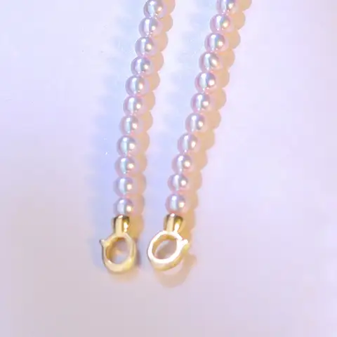 18K Gold Natural Saltwater Akoya Pearl Necklace, Versatile Choker Perfect for Pendants, Elegant Pearl Jewelry Gift for Women