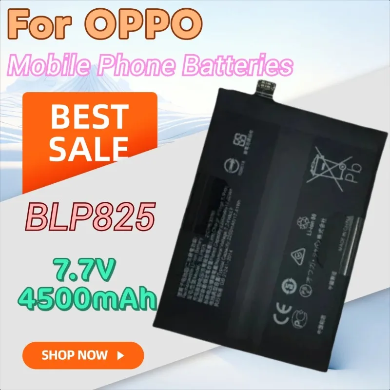 

Brand New 7.7V 4500mAh High Quality Mobile Phone Battery BLP825 for OPPO Find X3 Neo Reno6 Pro+ Reno 6 Pro 5Pro