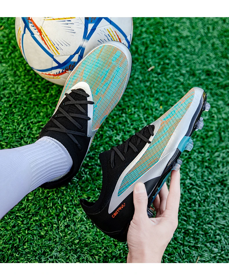 Neue Herren-Fußballschuhe Sport Erwachsene Lange Stollen Fußballschuhe Training Outdoor-Stollenschuhe Atmungsaktiv Rutschfest Jungen Match Bequeme Schuhe – Detail 10