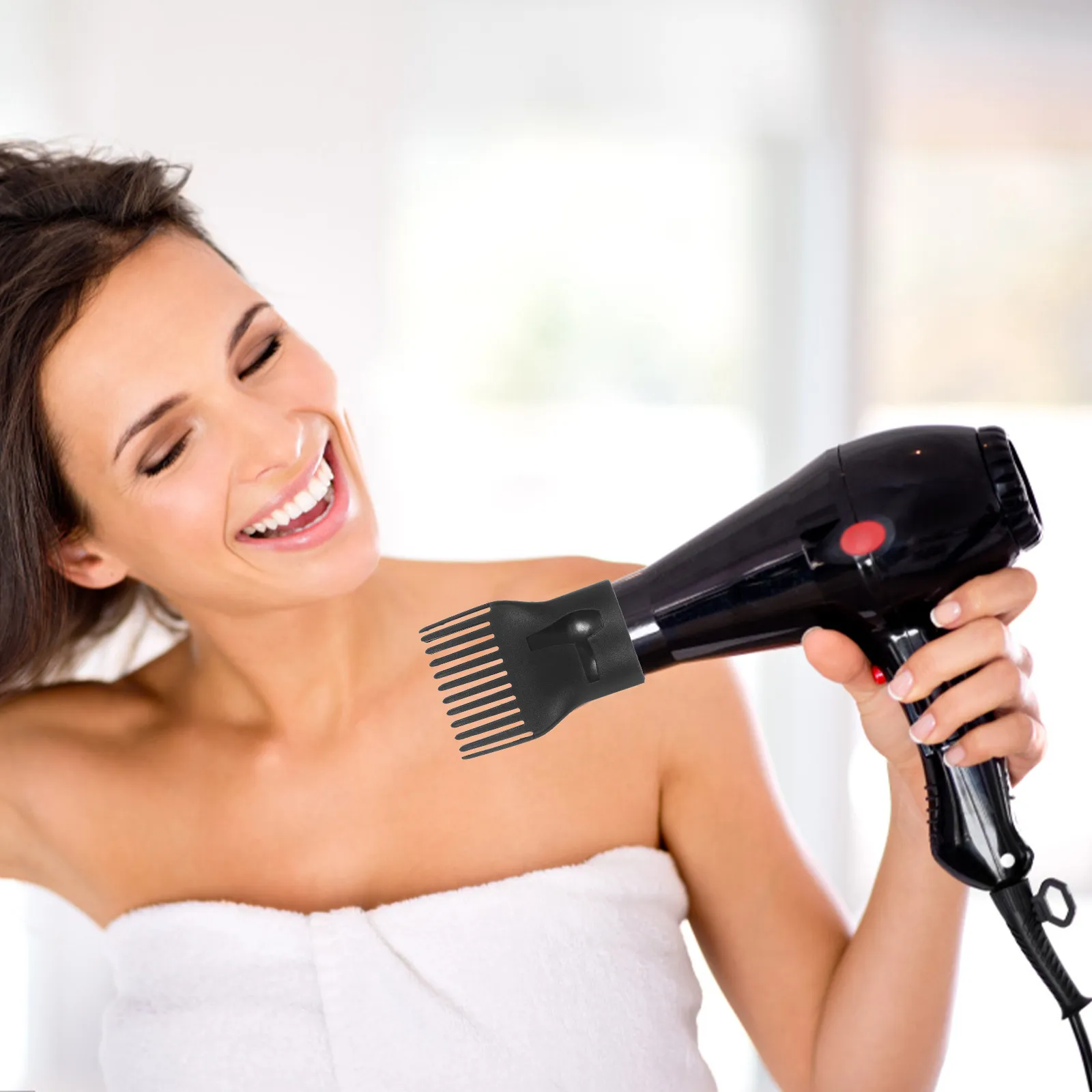 

10Pcs Universal Hair Dryer Comb Diffuser Attachment Sturdy Plastic Blow Dryer Part for Fast Drying Volume Maximizing