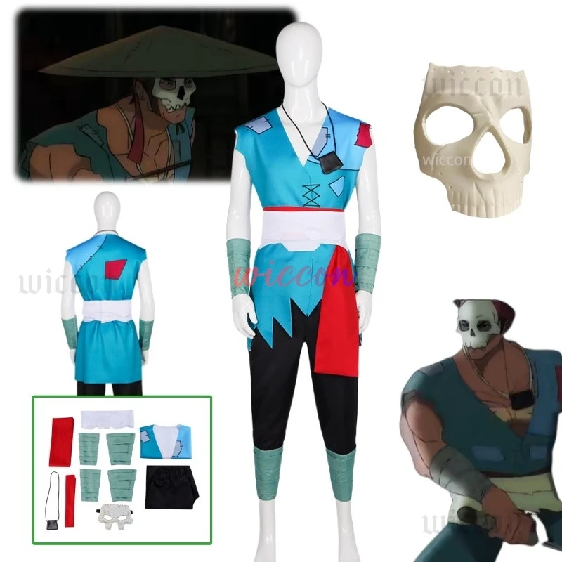 Ksatria Cikalung Panji Cosplay Anime Panji Tengkorak máscara de artes marciales indonesio trajes uniforme de fiesta de Halloween traje