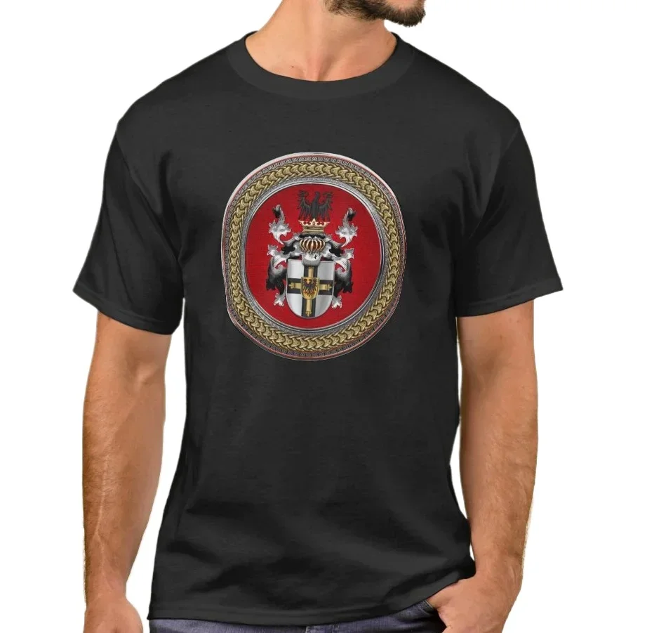 German House of Saint Mary in Jerusalem Teutonic Order Coat of Arms T-Shirt. Summer Cotton Short Sleeve O-Neck Mens T Shirt New