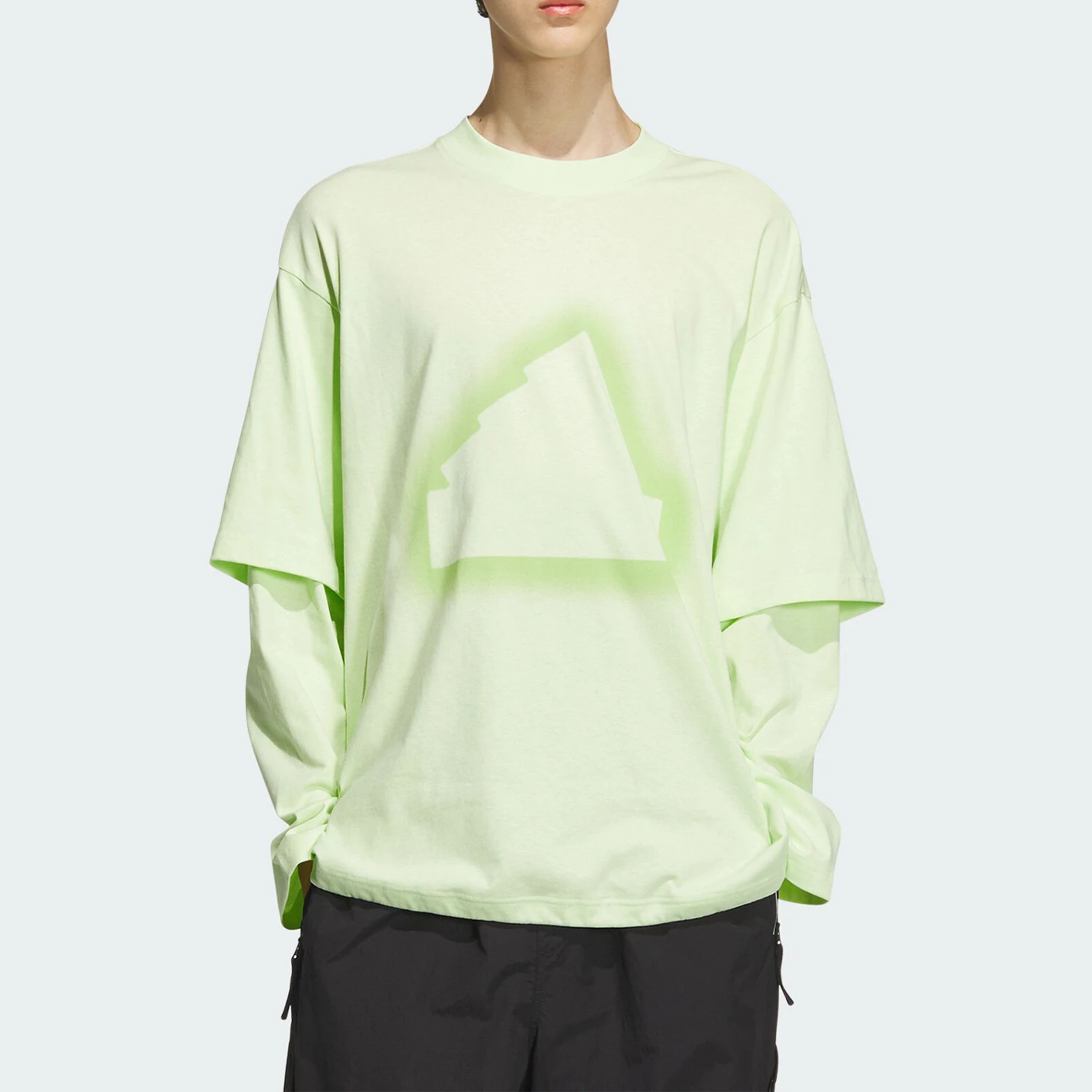 

Adidas genuine 2024 New Men's Loose Round Neck Casual Long Sleeve T-Shirt JD3239