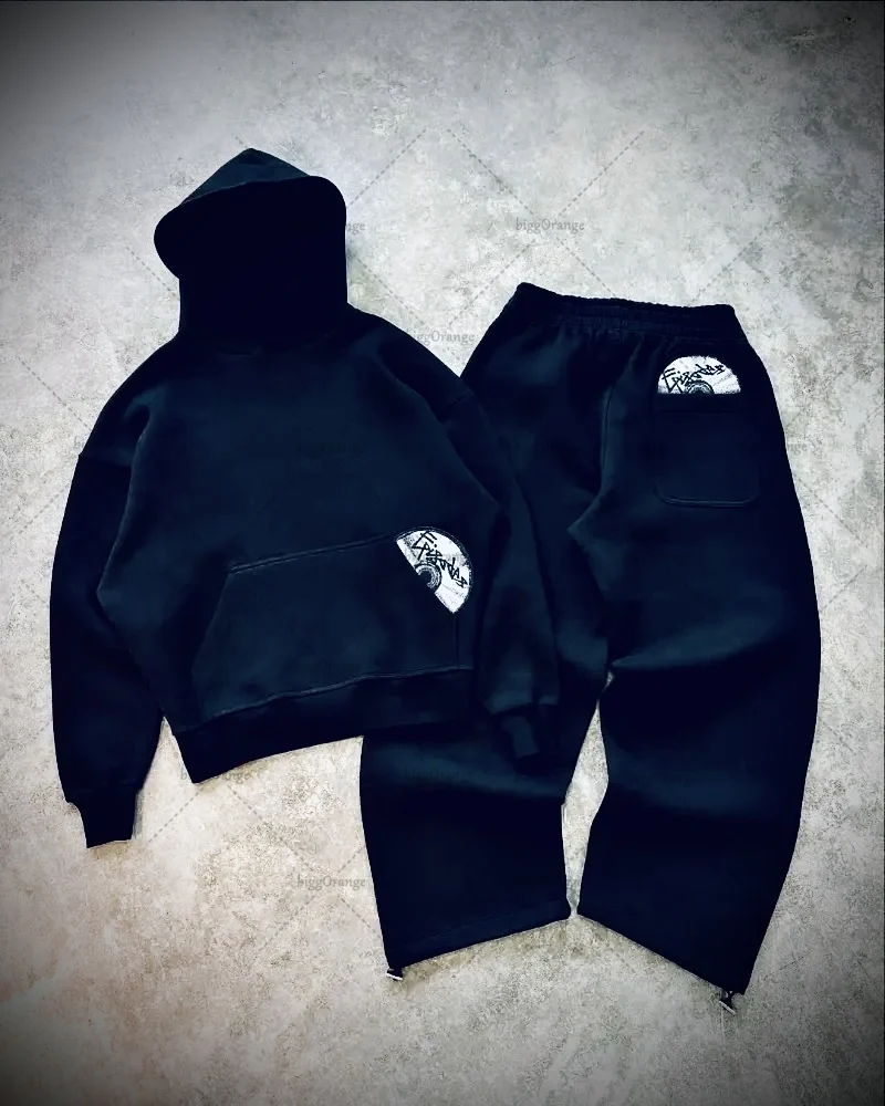 

American Personalized Letter Print Loose Fashion Hoodie Women Y2K gothic Retro Harajuku Casual Versatile Oversized SweatshirtMen
