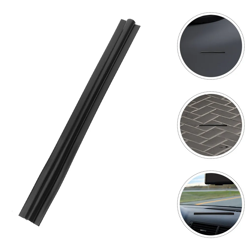 2Pcs Car Wire Hider Black Flexible Adhesive Cord Cover Sleeve for Automotive Cable Management Windshield Floor Vehicle Wire