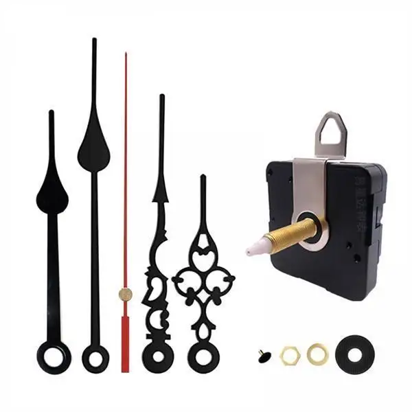 Sweep Hourly Timekeeping Movement Clock Kit Repair Parts Large Hands Mechanism for Home Craft Wall Clock 19-21mm Panel
