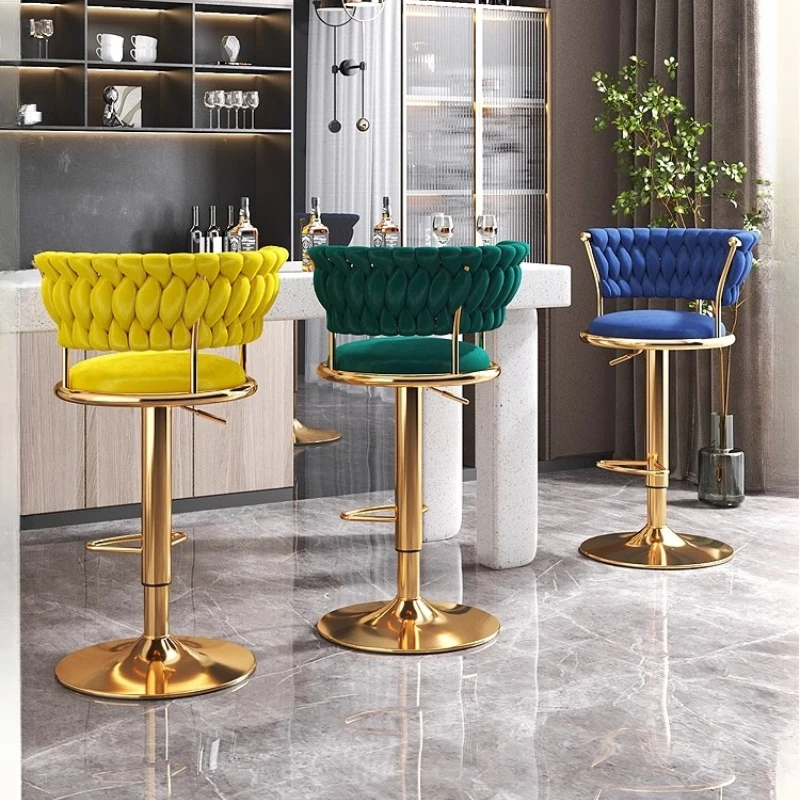 귀여운 고강도 바 스툴 높은 가죽 가정용 스테인리스 스틸 바 스툴 아크릴 우아한 바 스툴 가구 럭셔리