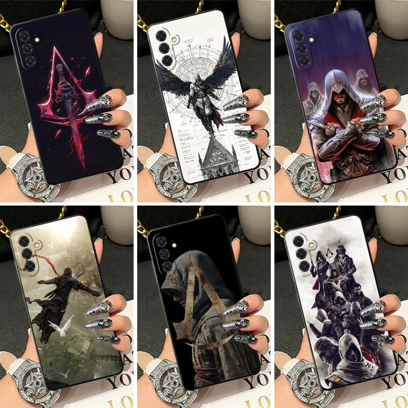 Soft Silicone Phone Case for Samsung A17 A16 A15 A14 A13 Game A-Assassins  C-Creed Shell A57 A56 A55 A54 A53 A37 A36 A27 A26 A35