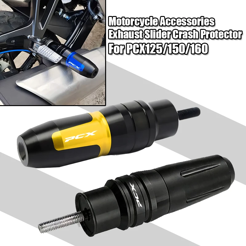 For PCX125 PCX150 PCX160 2012-2024 Motorcycle Crash Pads Exhaust Slider Crash Protector Modified Falling Protection Parts