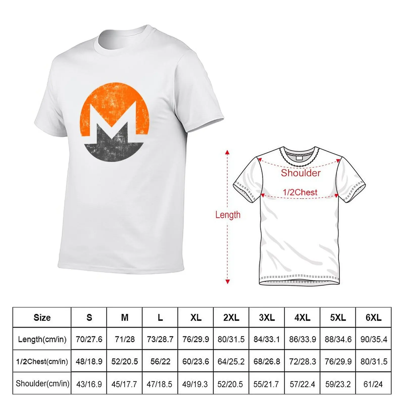 تي شيرت كلاسيكي من Monero Cryptocurrency تي شيرت قطني تي شيرت رجالي 100% تي شيرت جرافيك تي شيرت