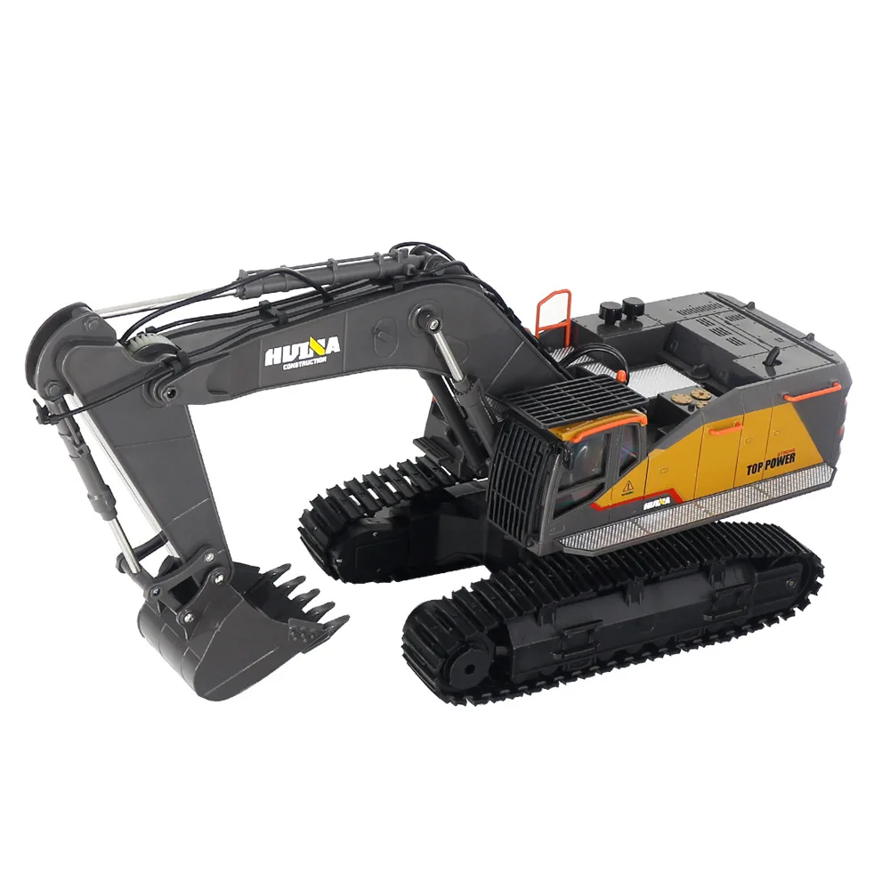 Huina 1/14 RC Excavator 22 channels Large alloy remote control electric engineering vehicle