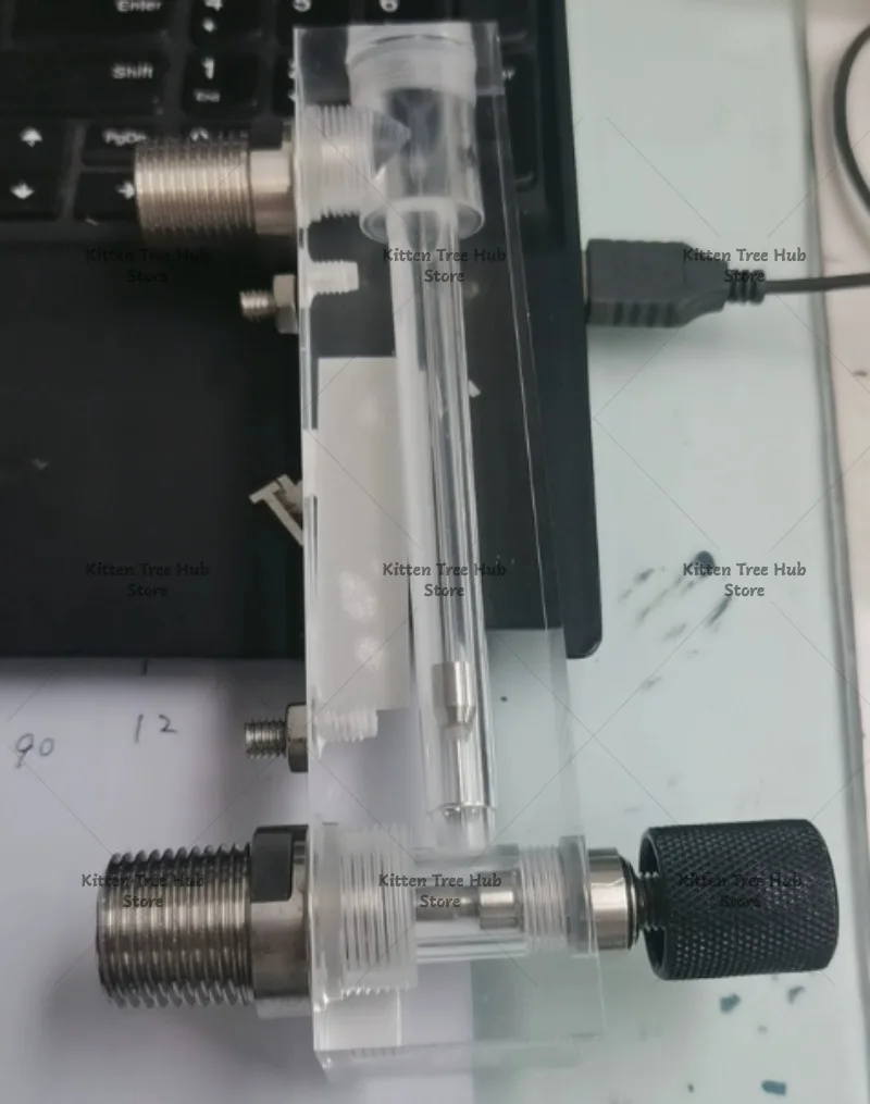 Genuine panel plexiglass flowmeter float rotor flowmeter gas liquid water adjustable