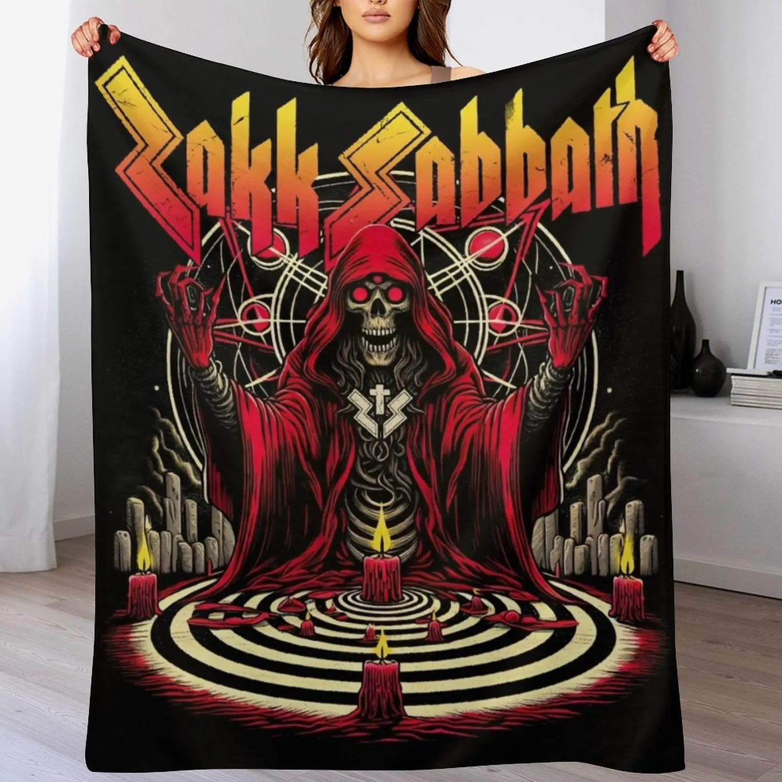 Zakk Sabbath Into the Void Throw Blanket Cozy Throw Blanket Birthday Gift for Him Her