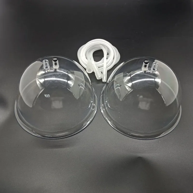 1pair Large Vacuum Suction Cup Buttock Enhancement Body Contour Shaping Breast Enhance Plastic Hip Lifting Pump Cupping Up Jar - view 6