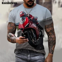 Cool Style Motorcycle Printed 3D T-shirt Women Men Short Sleeve O-Neck T Shirts Casual Oversized Tees Tops