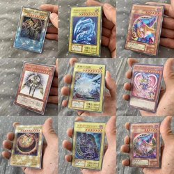 59X86Mm Diy 10 stylów Yu-Gi-Oh! Black Magician Girl 3D Change Collection Card Holactie the Creator of Light Cards Zabawka prezentowa