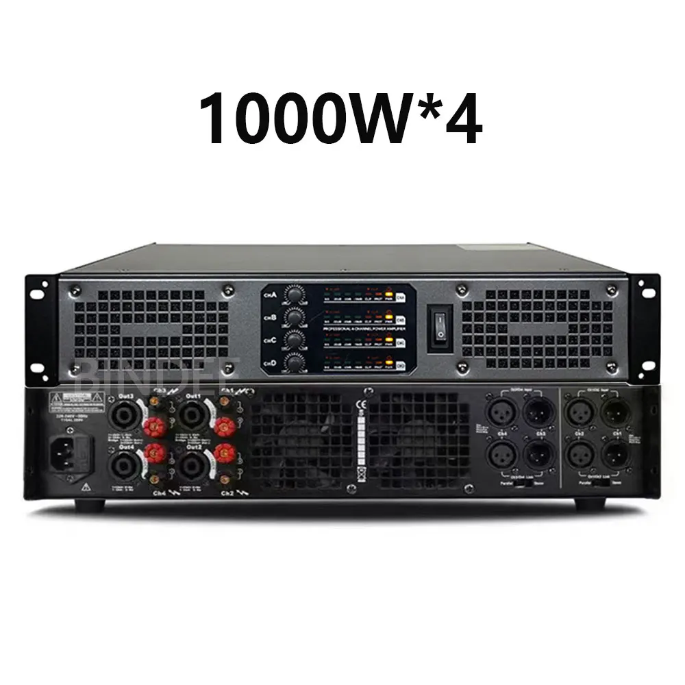 1000W High Power Amplifier Suitable for Large Performance Churches DJ Karaoke Outdoor Activities Subwoofer Speakers