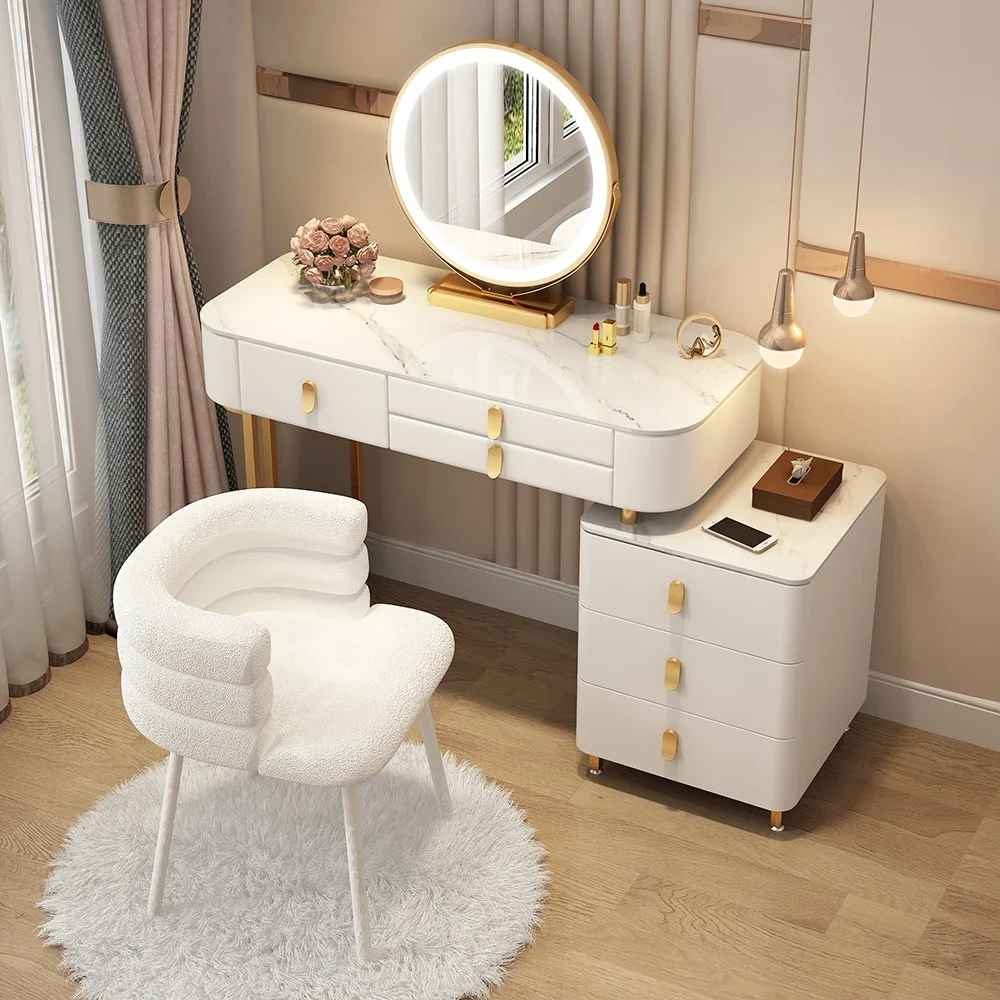 

Nordic Makeup Dressing Table Modern Bedroom Girls Luxury Dressing Table Multifunctional Style Artist Schminktisch Home Furniture