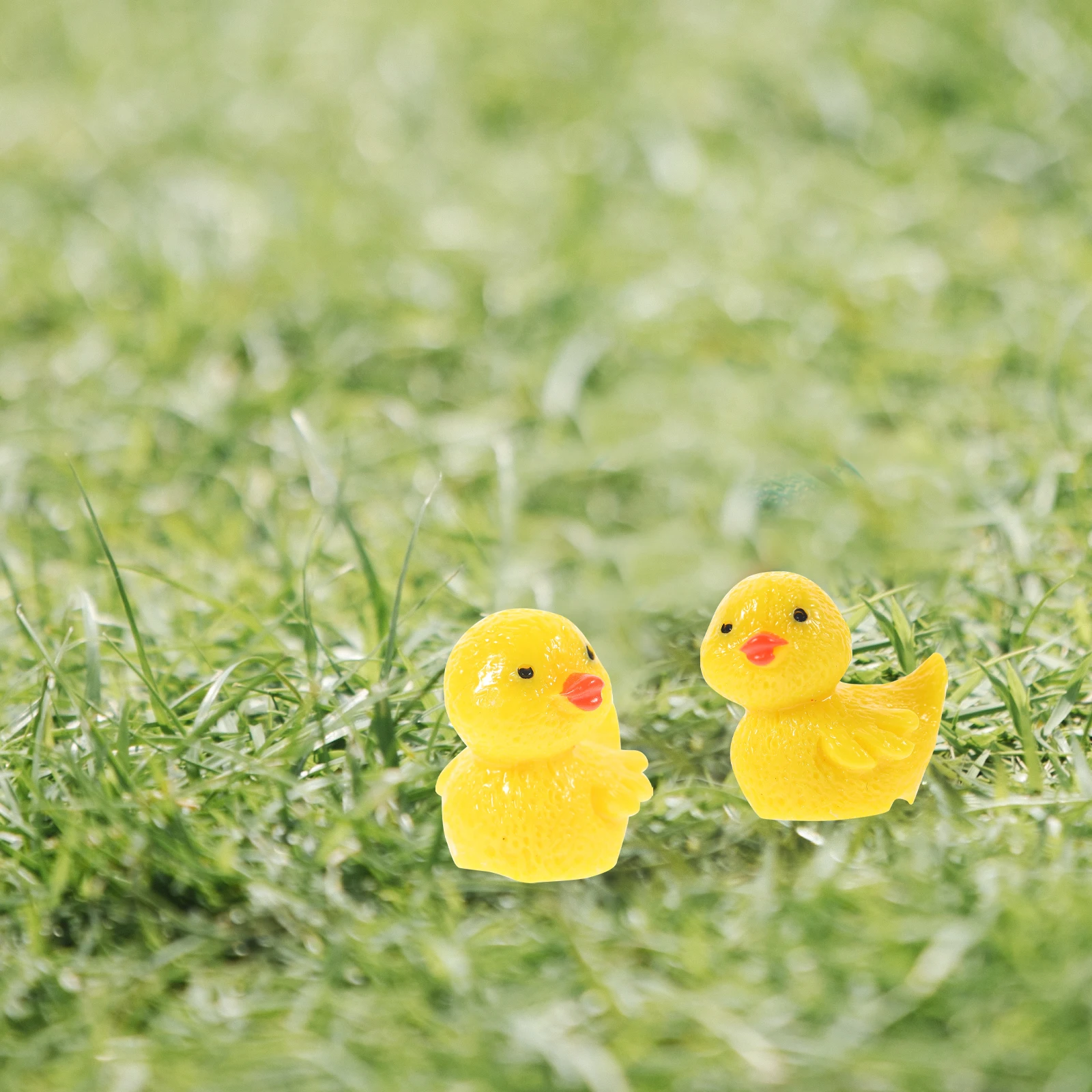 

10 Pcs Resin Duck Miniatures Bright Colors Fade Resistant Garden Accessories Duck Decorations Home Office nament