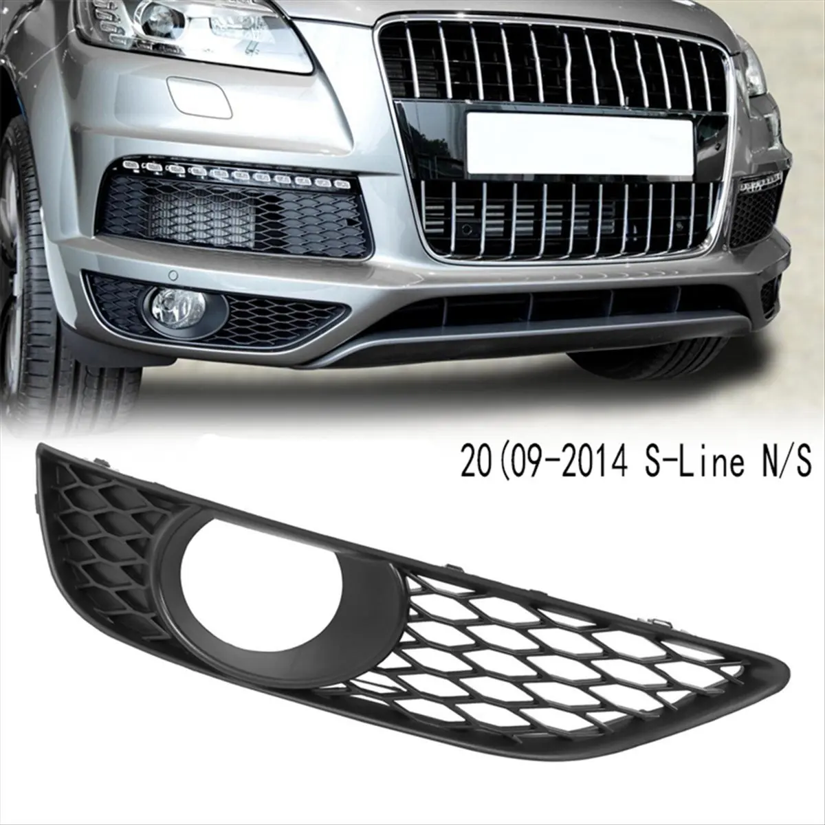 

1Pair Fog Lamp Cover for AUDI Q7 4L 2009-2014 S-Line N/S 4L0807675C Main in Car Light
