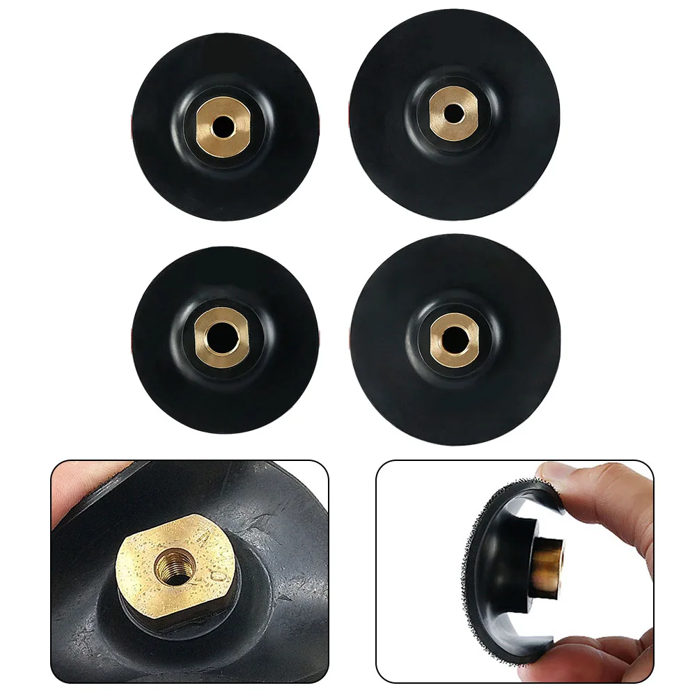 

1pc Rubber Backing Pad M10 For M14 Thread Sanding Disc Hook& Loop Polishing Backer Plate For Angle Grinder Buffing Pads