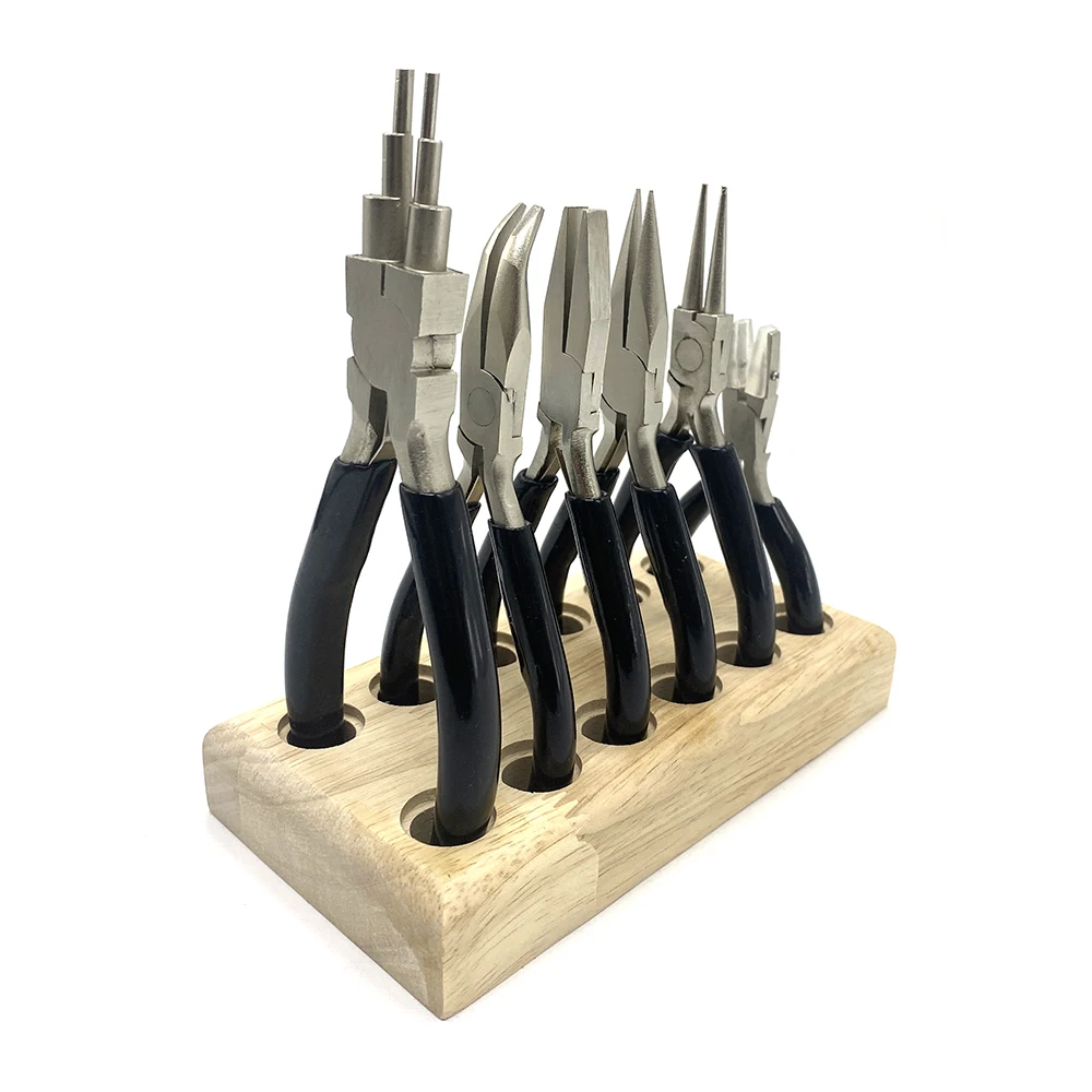 10PCS SETS Goldsmith Tools Anitilope Flat Cutting Pliers Jewelry Making Pliers Set