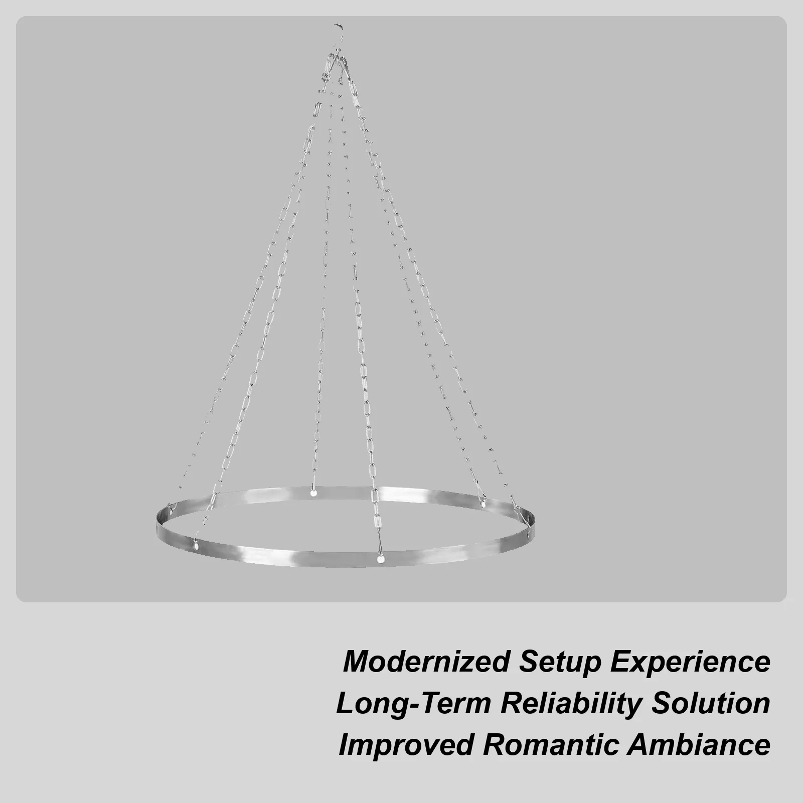 

Монтажный набор для потолочных штор, серебряные круглые устойчивые к ржавчине потолочные шторы, монтажный обруч для свадебной церемонии, в помещении и на открытом воздухе