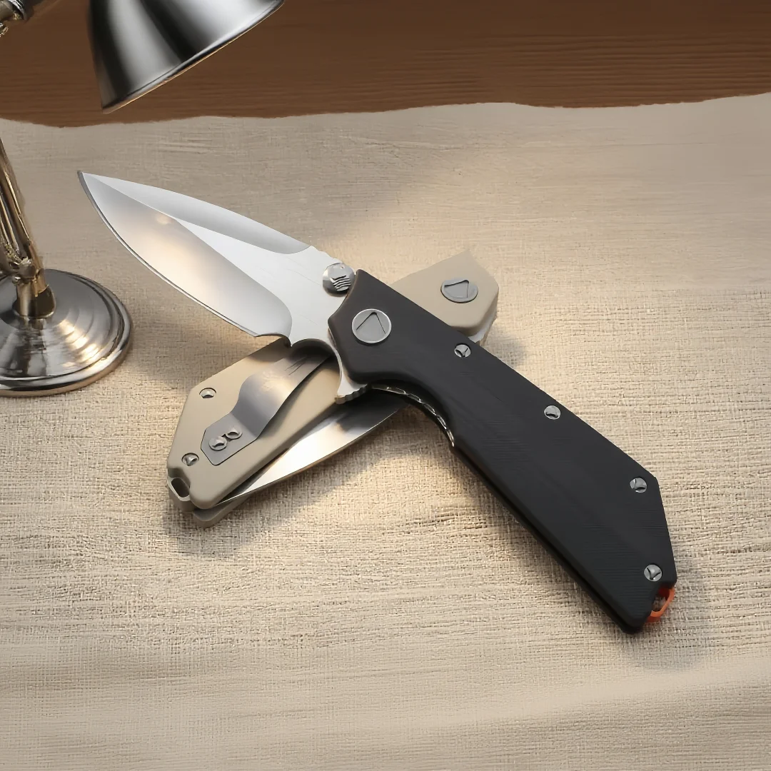 

DOC - Ball Bearing Folding Knife, G10 Material Handle, EDC Personalized Collectible Knife, Exquisite Fruit Knife