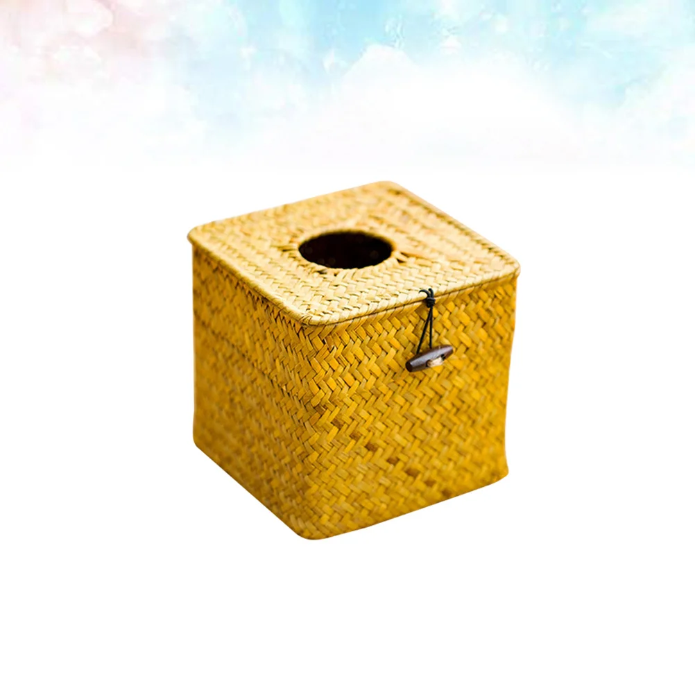 

Bamboo Tissue Box Simple Home Hotel Car Store Holder Primary Colour Add Style Living Space Gift Family Friends