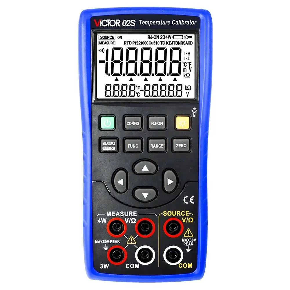 02S Temperature Calibrator 11 Kinds of Thermocouple and 5 kinds of RTD Thermal Resistance Signal