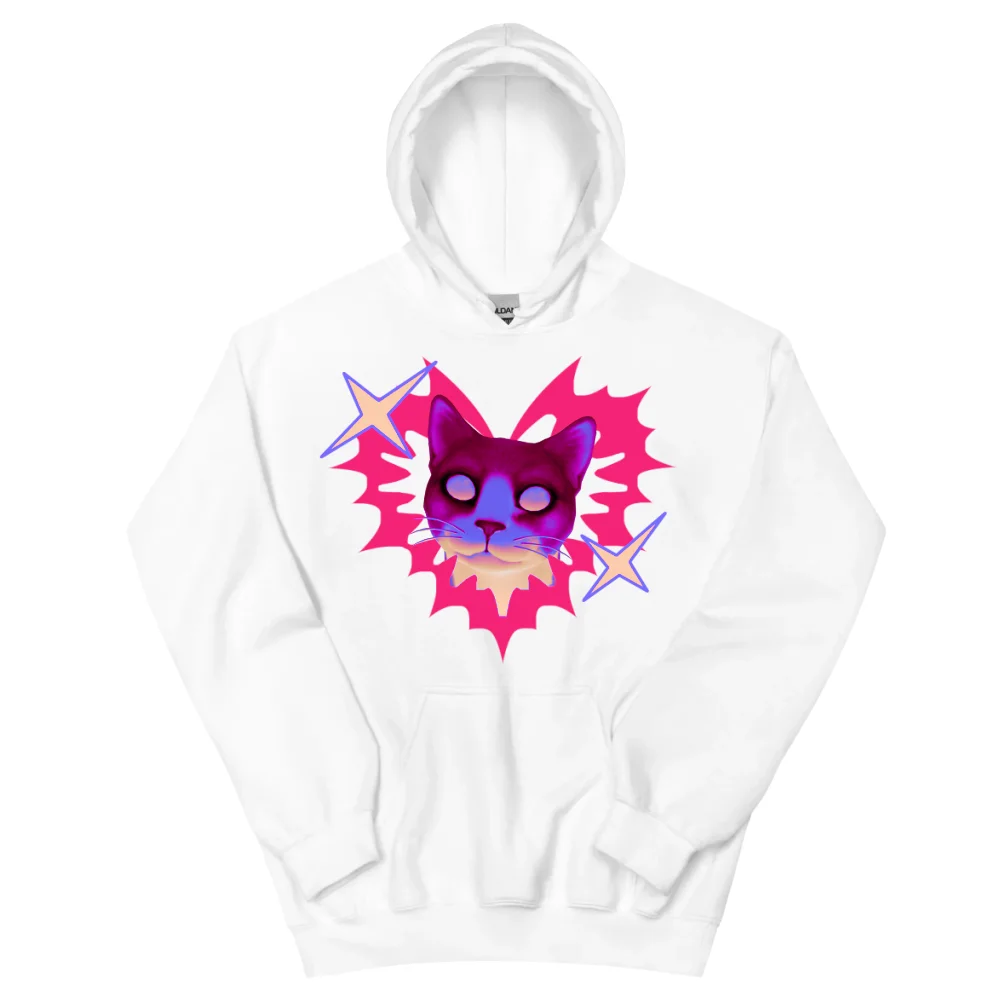 

Y2k Love Cats Cow Cat Harajuku Cute Hoodie Women's Hoodies Men's Hoodies Sweatshirts Normcore Minimalist Oversized Original