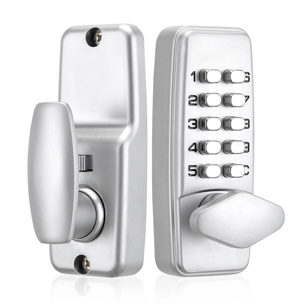 

Metal Password Lock Antirust Waterproof Mechanical Code Lock Durable Interchangeable Handle Easy Installation for Home Furniture