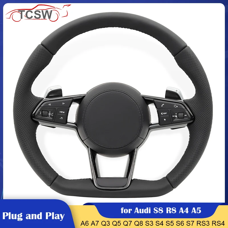 

Upgrade Car Steering Wheel Assembly Plug and Play for Audi A1 A4 A3 A5 A6 A7 A8 S8 Q3 Q5 Q7 S3 S4 S5 S6 S7 TT R3 R5 R6 R7 R8