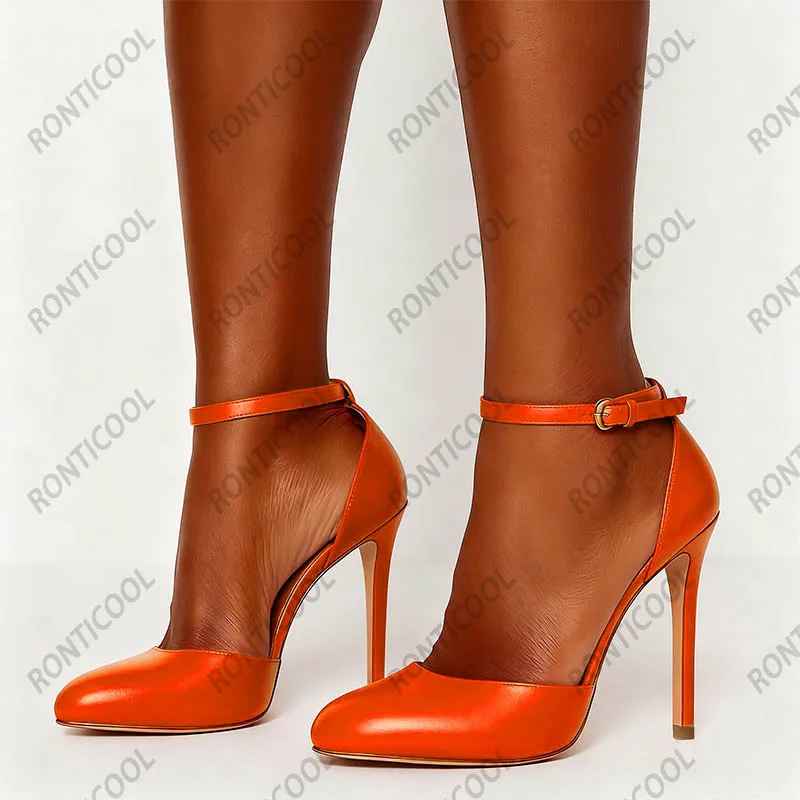 Ronticool New Fashion Women Platform Pumps Stiletto Heels Round Toe Gorgeous White Party Shoes US Plus Size 5-20 - Image 6